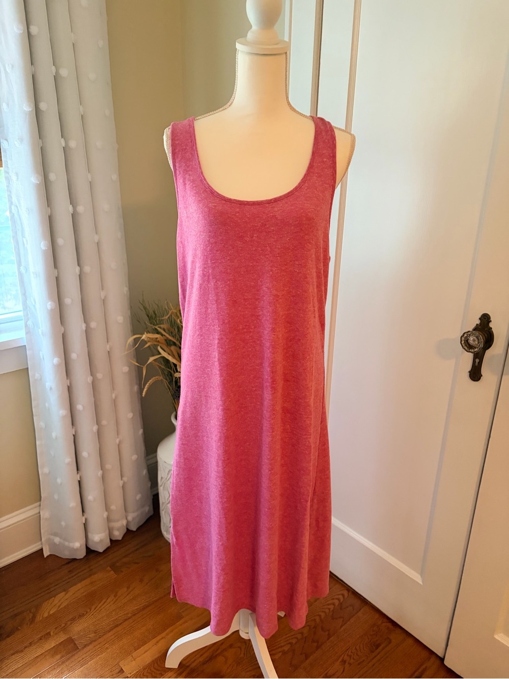 Old Navy Pink Linen Blend Beach Cover-Up Swim